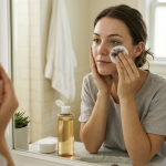 Démaquillage au nettoyant micellaire